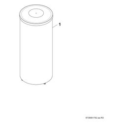 Bosch Pufferspeicher Stora BP 300-5 1 für Wärmepumpen, 1495x670mm, 307 Liter, Silbe... JUNKERS-8732971110 4069143163382 (Abb. 1)