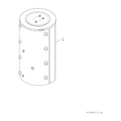 BOSCH Kombispeicher SP 500-1 Solar 1706x650, zylindrisch, Nutzinhalt 500 L... JUNKERS-8718543778 4051516701734 (Abb. 1)