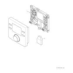 BOSCH außentemperaturgef. Regler CW100 95x95x33, für 1 Heizkreis... JUNKERS-7738111100 4057749378460 (Abb. 1)