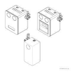 BOSCH Zubehör Solartechnik AGS10/MS100-2 Solarstation AGS10 + Solarmodul MS100-2... JUNKERS-7735600350 4057749412690 (Abb. 1)