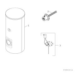 BOSCH Solar-Warmwasserspeicher STORA WS 500-5 EP1 B, 1870x850, 500 L, silber... JUNKERS-7735501571 4057749554130 (Abb. 1)