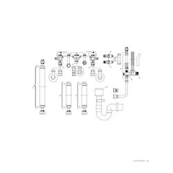 BOSCH Installationszubehör, Nr. 615/2.2, Installationssatz Unterputz ST 120, ST 160... JUNKERS-7719002731 4010009275152 (Abb. 1)