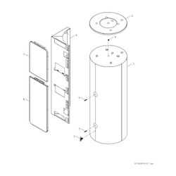 BOSCH Pufferspeicher HDS400 RO 30 C,414L Solarwärmetauscher, weiß, Blende 1800mm... JUNKERS-7735500253 4054925721249 (Abb. 1)