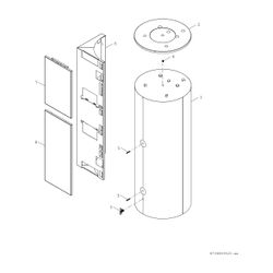 BOSCH Pufferspeicher HDS 400 RO Stücklistenkomponente Speicherkörper... JUNKERS-7735500252 4054925721232 (Abb. 1)