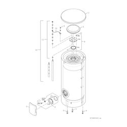 BOSCH Vorwärmspei. STORA W 400-5 SP 1 C 1835x670, 400 L, zylindrisch, silber... JUNKERS-7735501001 4057749115607 (Abb. 1)