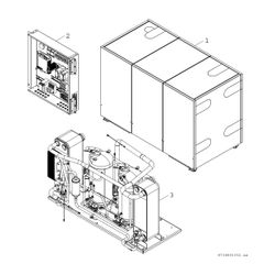 BOSCH Solewärmepumpe SUPRAECO T 640-2 HT 982x1454x745, 63 kW, offenes Modbus... JUNKERS-8738207502 4057749087645 (Abb. 1)