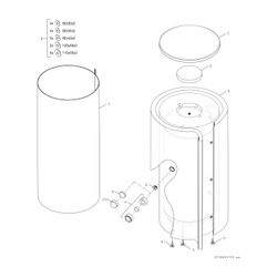 BOSCH Pufferspei. STORA BH 500-6 ERZ 1 B für Wärmepumpen, 1845x850, 500 L, silber... JUNKERS-7735501570 4057749554123 (Abb. 1)