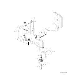 BOSCH Hydraulikeinheit AWE 9 Stücklistenkomponente Monobl.-Wärmepumpe... JUNKERS-8738209125 4057749324511 (Abb. 1)