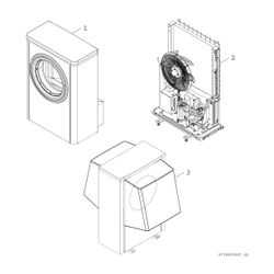 BOSCH Luftwärmepumpe CS7001i AW 7 OR-S Außeneinheit Monoblock-WP, 1370x930x440... JUNKERS-8738210256 4057749798824 (Abb. 1)