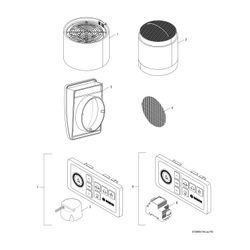 BOSCH Zub. dezentraler Lüftung CV 40 H/U Lüftungsregler mit Unterputznetzteil... JUNKERS-7735600365 4057749557186 (Abb. 1)