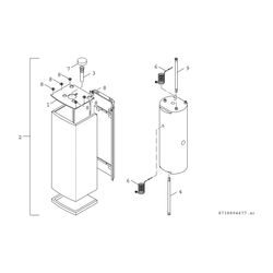 BOSCH wandhäng. Systemspeicher STORACELL ST 65-1 E C, 840x440x370, 65 L, weiß... JUNKERS-7735501704 4057749615442 (Abb. 1)