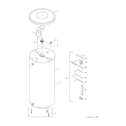 BOSCH Pufferspeicher STORA BH 300-5 K1 C für Wärmepumpen, 1495x670, 300 L, silber... JUNKERS-7735501563 4057749417596 (Abb. 1)