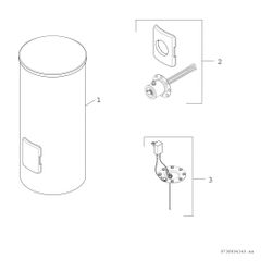 BOSCH Vorwärmspei. STORA W 750-5 PX 1 B 1920x1020, 768 L, silber... JUNKERS-7735501613 4057749556097 (Abb. 1)