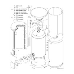 BOSCH Vorwärmspei. STORA W 750-5 PX 1 B 1920x1020, 768 L, silber... JUNKERS-7735501613 4057749556097 (Abb. 1)