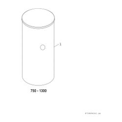 BOSCH Pufferspei. STORA BS 1000-6 ER 1 B 2295x1030, 965L, silber, Solarwärmetaus.... JUNKERS-7735501628 4057749556240 (Abb. 1)