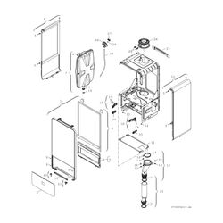 BOSCH Gas-Brennwertgerät, wandhängend Condens GC7000iW 35 C 23/21, weiß... JUNKERS-7736901101 4057749222176 (Abb. 1)