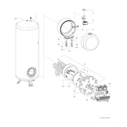 BOSCH Stand-Warmwasserpseicher TR2000TF 300 T 1560x650x790, 6kW, 300 L, Ein-/Zweikr... JUNKERS-7736504809 4057749701190 (Abb. 1)