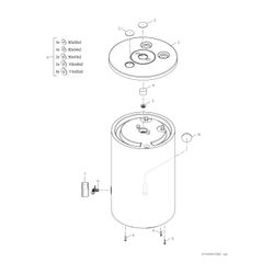 BOSCH Edelstahlspei. STORA SW 120 O 1 A 962x600, 112 L, silber/schwarz... JUNKERS-7735500522 4054925972993 (Abb. 1)