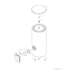 BOSCH Edelstahlspei. STORA SW 200 P 1 A 1560x600, 200 L, silber/schwarz... JUNKERS-7735500507 4054925970647 (Abb. 1)