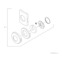 BOSCH Zubehör für Warmwasserspeicher E-Montage-Kit Revisionsöffnung d:600/670... JUNKERS-8718542449 4051516592745 (Abb. 1)