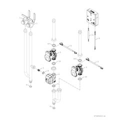 BOSCH Zubehör f. Luftwärmepumpe AWMB-2HK Anschlussset auf 2 Heizkreise für AWMB... JUNKERS-8738210339 4057749855602 (Abb. 1)