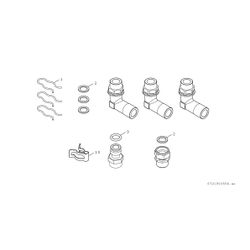 BOSCH Installationszubehör CS 34 Anschlusswinkel bauseitiger Verrohrung... JUNKERS-7738112831 4062321114237 (Abb. 1)