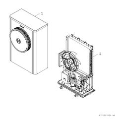 BOSCH Luftwärmepumpe CS7400i AW 5 OR-S Außeneinheit Monoblock-WP, 1380x940x600... JUNKERS-7738602075 4062321241988 (Abb. 1)