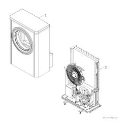 BOSCH Luftwärmepumpe CS7001i AW 13 OR-T Außeneinheit Monoblock-WP, 1680x1200x580... JUNKERS-7738601997 4062321295271 (Abb. 1)