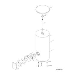 BOSCH bodensteh. Systemspeicher STORA W 400-5 KP 1 B, 1835x670, 390 L, silber... JUNKERS-8732935226 4062321204884 (Abb. 1)