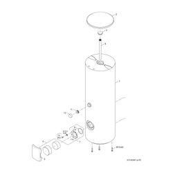 BOSCH Solar-Warmwasserspeicher STORA WS 400-5 EPK1 B, 1835x670, 380 L, silber... JUNKERS-8732935224 4062321204860 (Abb. 1)