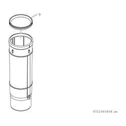 BOSCH Abgaszubehör FC-SO80 Schiebemuffe d:80mm, Länge: 300mm... JUNKERS-7738112730 4057749842848 (Abb. 1)