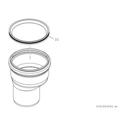 BOSCH Zub. Wohnungslüftung EPP 100/125 Adapter EPP DN 100-DN 125... JUNKERS-7738112488 4062321009496 (Abb. 1)