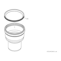 BOSCH Abgaszubehör AZ 156 Adapter von d:80/110mm auf d:60/90mm... JUNKERS-7719000887 4010009051879 (Abb. 1)