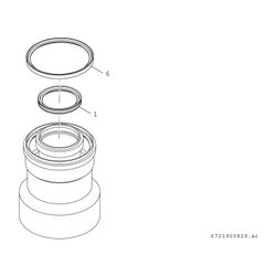 BOSCH Abgaszubehör FC-CO125 Reduzierung konz. von d:160 auf d:125... JUNKERS-7738113318 4062321260453 (Abb. 1)