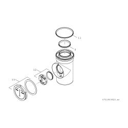 BOSCH Abgaszubehör FC-CR80 Rohr konzentr. mit Prüföffnung, d:80/125... JUNKERS-7738112666 4057749778116 (Abb. 1)