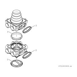 BOSCH Zubehör Wohnungslüftung VK 125-V Luftverteilkasten Kunststoff, vertikal... JUNKERS-7738100820 4057749438676 (Abb. 1)