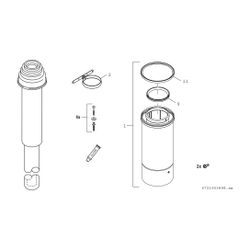 BOSCH Abgaszubehör FC-Set80-C33x (oben) Grundbausatz C33x, rot, d:80/125mm... JUNKERS-7738112661 4057749826688 (Abb. 1)