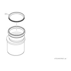 BOSCH Abgaszubehör FC-SO110 Reduzierung exzentr. von d:125 auf d:110... JUNKERS-7738113166 4062321222277 (Abb. 1)