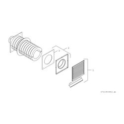 BOSCH Zubehör Wohnungslüftung WG 160-2 Wanddurchführung d: 160mm, Edelstahl... JUNKERS-7738110906 4051516694029 (Abb. 1)