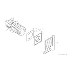 BOSCH Zubehör Wohnungslüftung WG 160/1 Wanddurchführung d:160 mm, Kunststoff... JUNKERS-7719003334 4047416702841 (Abb. 1)