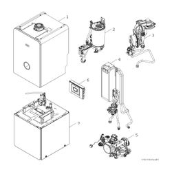 BOSCH Gas-Brennwertgerät, Kompaktmodul Condens 5300i WMA GC5300i WMA 24/100S 23... JUNKERS-7738100985 4062321356521 (Abb. 1)