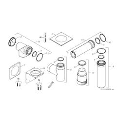 BOSCH Abgaszubehör FC-Set110-C53x (oben) Grundbausatz C53x, d:110/160mm... JUNKERS-7738113095 4062321260347 (Abb. 1)