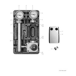 BOSCH Zubehör für Luftwärmepumpen MMH 32 Heizkreis-Set mit Mischer, DN32... JUNKERS-8738212223 4062321374099 (Abb. 1)