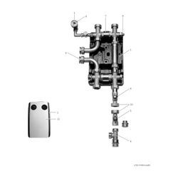 BOSCH Zubehör für Luftwärmepumpen DDV 32 Doppelt differenzdruckloser Verteiler 32... JUNKERS-8738212211 4062321374044 (Abb. 1)