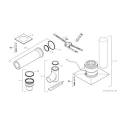 BOSCH Abgaszubehör FC-Set125-C93x Gbsatz Kaskade C93x im Schacht, d:125mm... JUNKERS-7738113217 4062321290412 (Abb. 1)