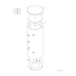 BOSCH Pufferspeicher STORA BP 1000 E 1 C für Wärmepumpen CS5000AW, 2085x990,1000L... JUNKERS-8735100978 4062321393939 (Abb. 1)