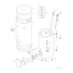 BOSCH Wärmepumpenspeicher WP 700 P 1 C optimiert für CS5000AW, 2050x950, 700L... JUNKERS-8735100977 4062321393922 (Abb. 1)