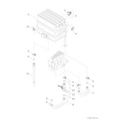 BOSCH Gas-Durchlaufwarmwasserbereiter Therm 4300 T4304 14 D 23, 655x350x225... JUNKERS-7736505703 4062321123437 (Abb. 1)