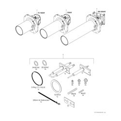 BOSCH Unterkomponente Kessel GC 7000 F Condens 7000 F - 75 H (rechts)... JUNKERS-8732909990 4057749403049 (Abb. 1)