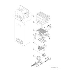 BOSCH Gas-Durchlaufwarmwasserbereiter Therm 4300 T4304 11 23, 655x310x225... JUNKERS-7736506254 4062321492878 (Abb. 1)